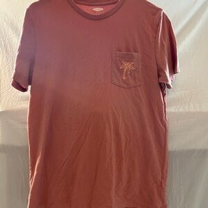 Old Navy Men's Brick T-Shirt with Palm Tree Pocket